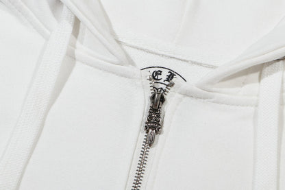 Sweat à capuche zippé Chrome Hearts K5011