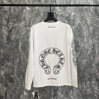 Chrome Hearts Herren Langarm-T-Shirt Sweatshirt K9019