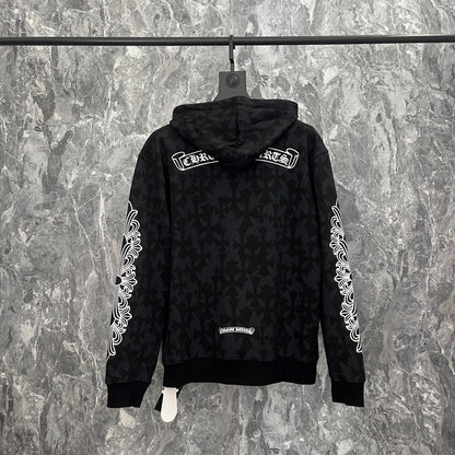 Sweat à capuche zippé Chrome Hearts K5028
