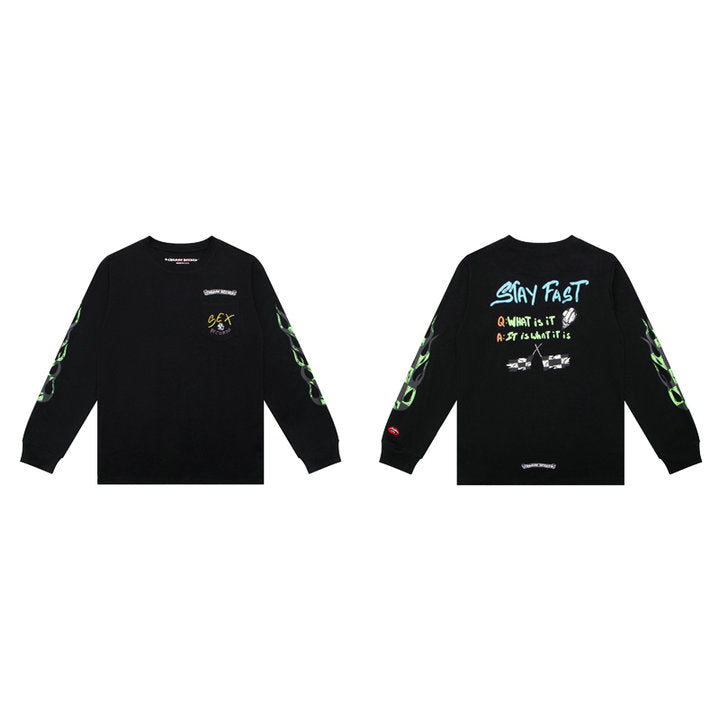 Chrome Hearts T-shirt Sweat-shirt Homme Manches Longues K8004