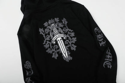 Sweat à capuche zippé Chrome Hearts M8509
