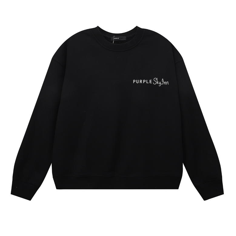 Lila Herren Langarm-T-Shirt Sweatshirt 1150