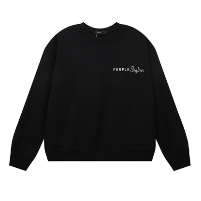 Lila Herren Langarm-T-Shirt Sweatshirt 1150