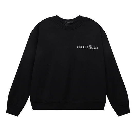 Lila Herren Langarm-T-Shirt Sweatshirt 1150