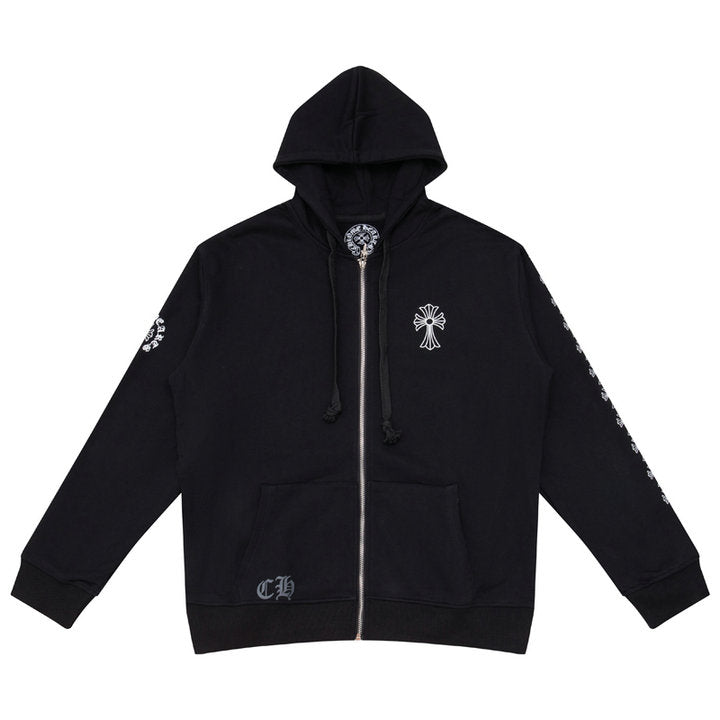 Chrome Hearts Kapuzenpullover mit Reißverschluss K5007