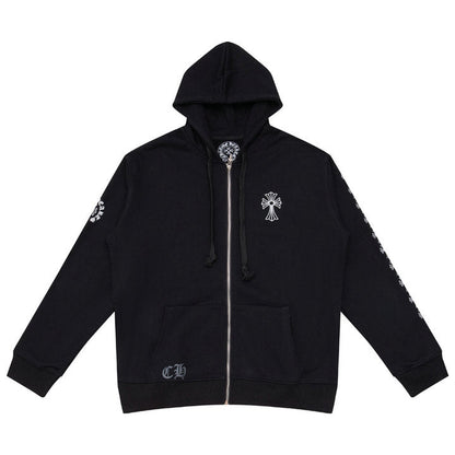 Chrome Hearts Kapuzenpullover mit Reißverschluss K5007