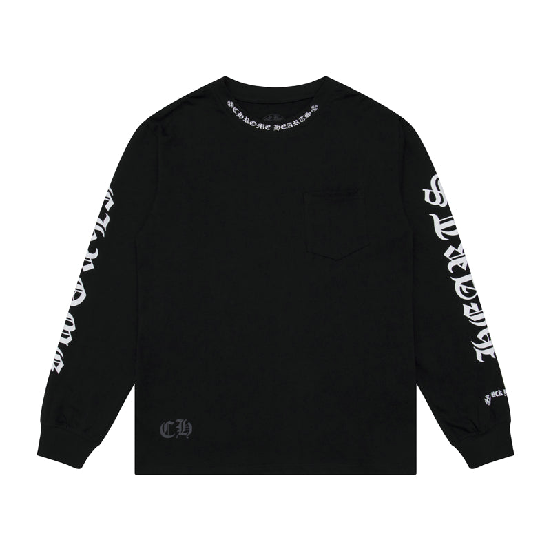 Sweat-shirt homme à manches longues Chrome Hearts K9011