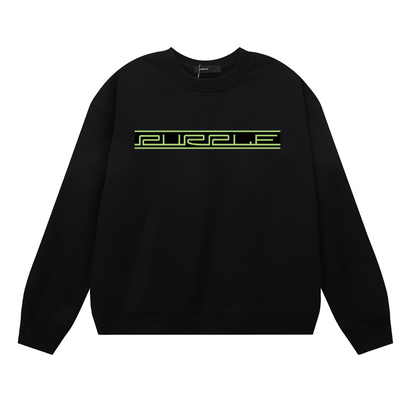 Lila Herren Langarm-T-Shirt Sweatshirt 1131