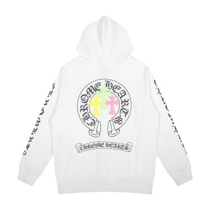 Chrome Hearts Kapuzenpullover mit Reißverschluss K5012