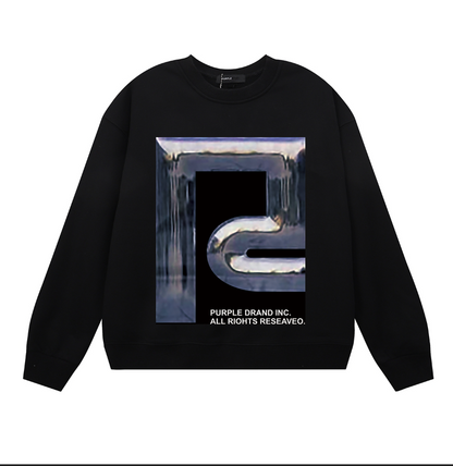 Sweat-shirt homme à manches longues violet 1146