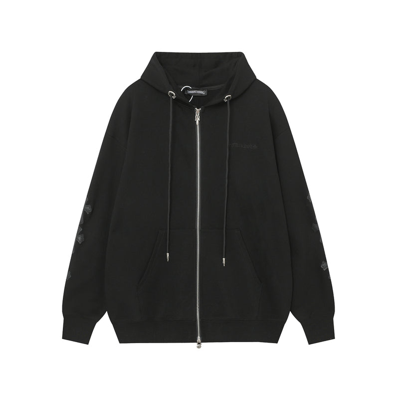 Sweat à capuche zippé Chrome Hearts