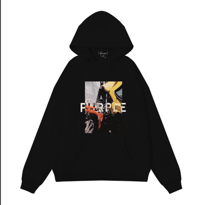 Nouveau sweat à capuche violet 982