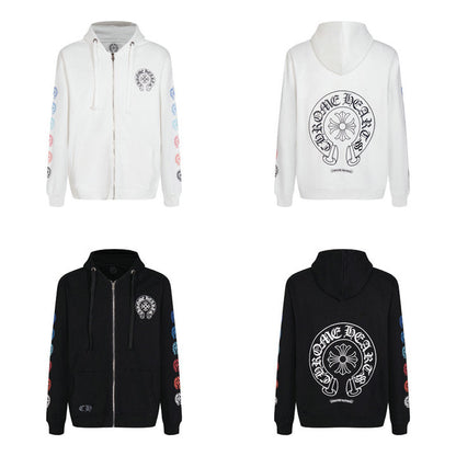 Sweat à capuche zippé Chrome Hearts K5011