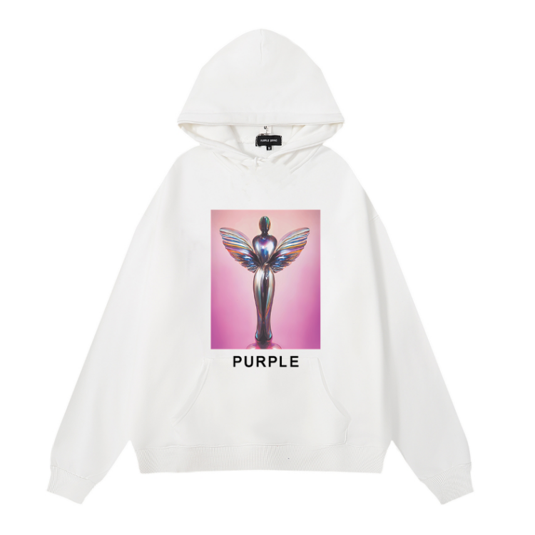Lila Neuer Hoodie 1980