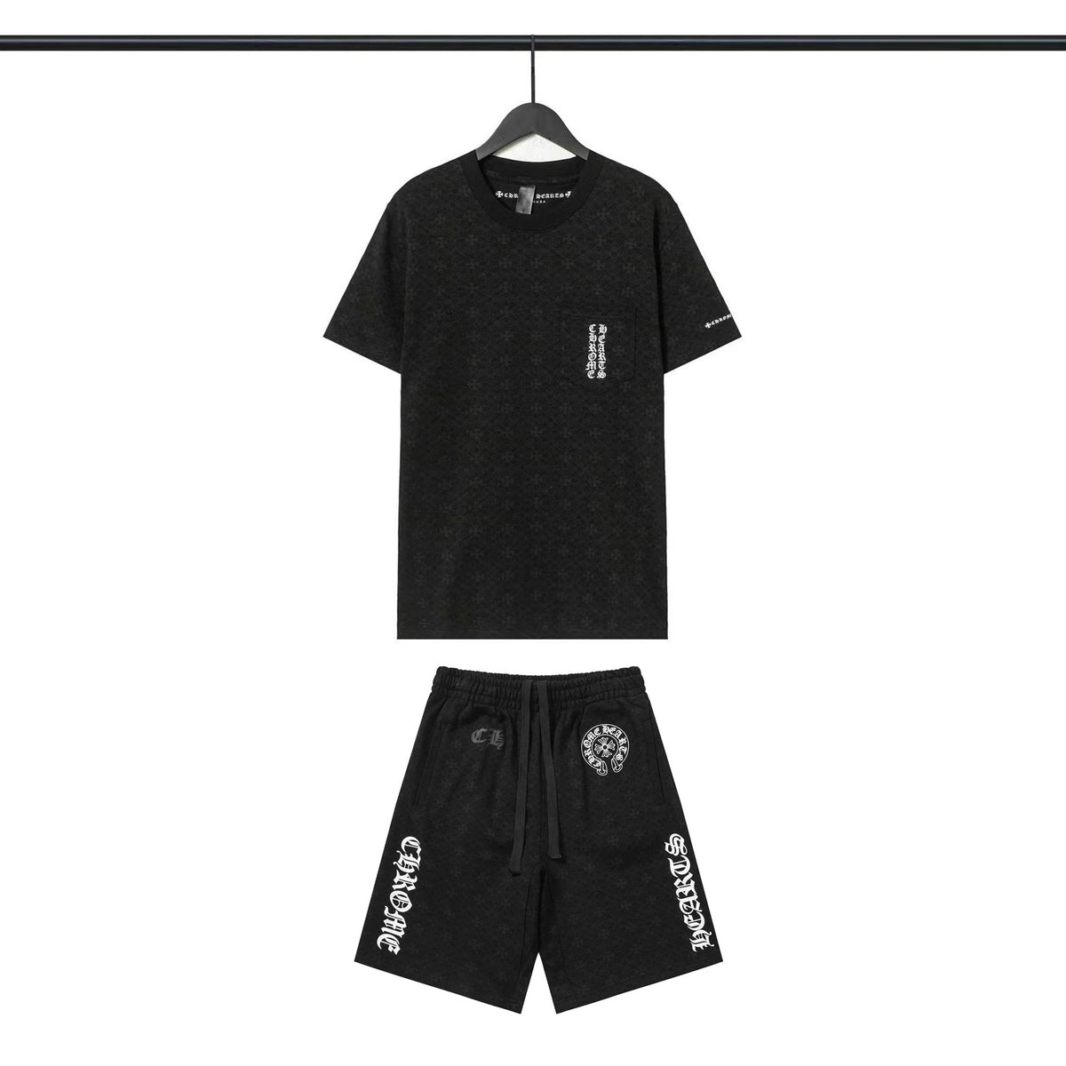 Ensemble short et t-shirt Chrome Hearts