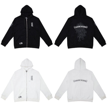 Chrome Hearts Zip-Up Hoodie K5006