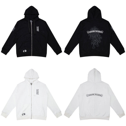 Chrome Hearts Zip-Up Hoodie K5006