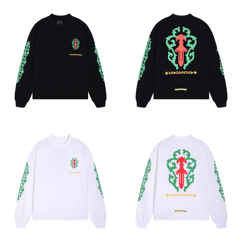 Sweat-shirt homme à manches longues Chrome Hearts K8016