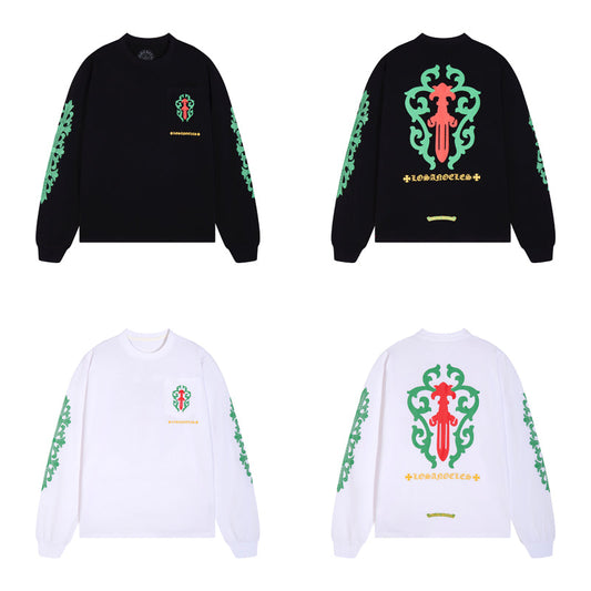 Sweat-shirt homme à manches longues Chrome Hearts K8016