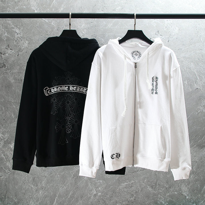 Chrome Hearts Zip-Up Hoodie K5006