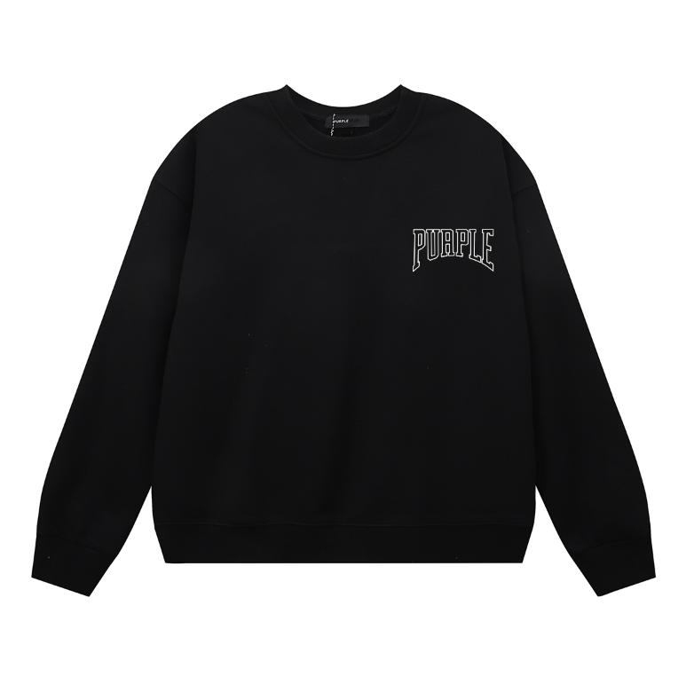 Sweat-shirt homme à manches longues violet 1152