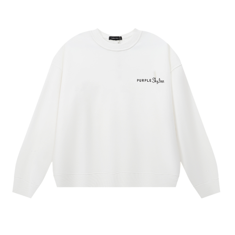 Lila Herren Langarm-T-Shirt Sweatshirt 1150