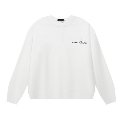 Lila Herren Langarm-T-Shirt Sweatshirt 1150