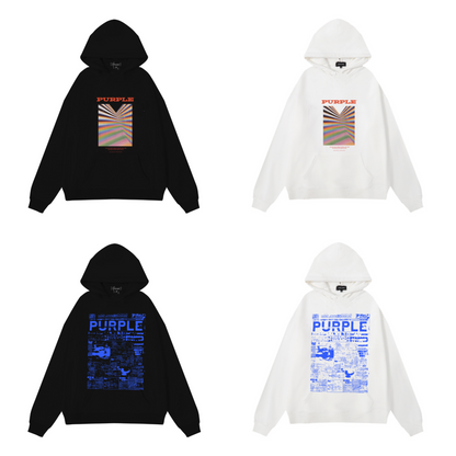Lila Neuer Kapuzenpullover 987