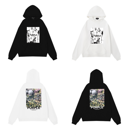 Nouveau sweat à capuche violet 993