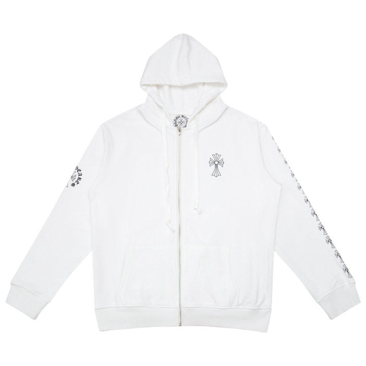 Chrome Hearts Kapuzenpullover mit Reißverschluss K5007