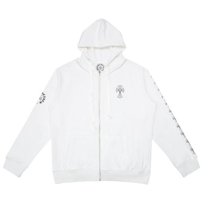 Chrome Hearts Kapuzenpullover mit Reißverschluss K5007