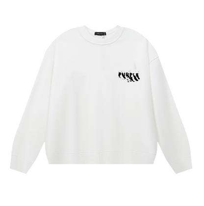 Sweat-shirt homme violet à manches longues 1137