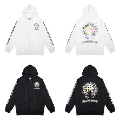 Chrome Hearts Kapuzenpullover mit Reißverschluss K5012