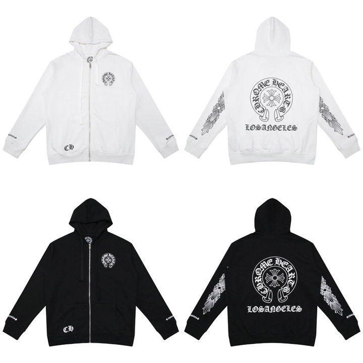 Chrome Hearts Sweat à capuche zippé K5009