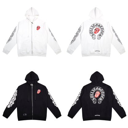 Sweat à capuche zippé Chrome Hearts K4