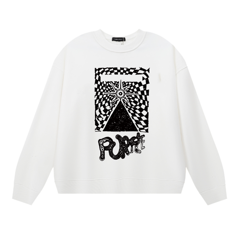 Lila Herren Langarm-T-Shirt Sweatshirt 1147