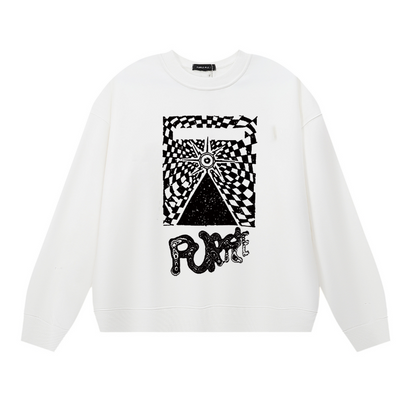 Lila Herren Langarm-T-Shirt Sweatshirt 1147