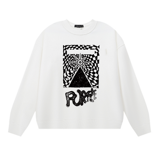 Lila Herren Langarm-T-Shirt Sweatshirt 1147