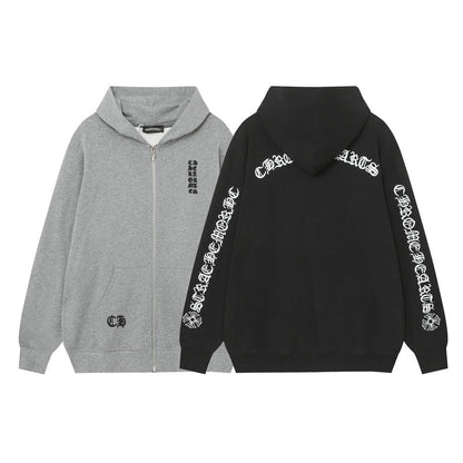 Chrome Hearts Kapuzenjacke mit Reißverschluss