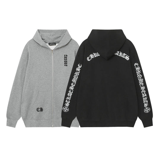 Chrome Hearts Kapuzenjacke mit Reißverschluss