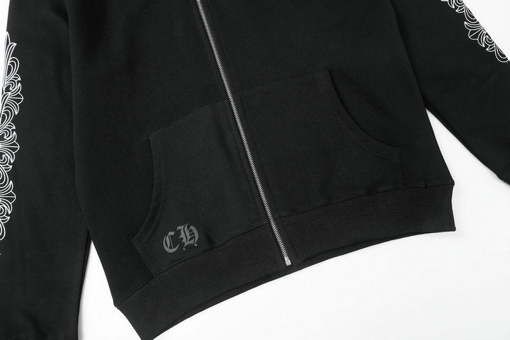 Sweat à capuche zippé Chrome Hearts M8515