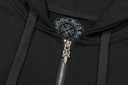 Sweat à capuche zippé Chrome Hearts K5011
