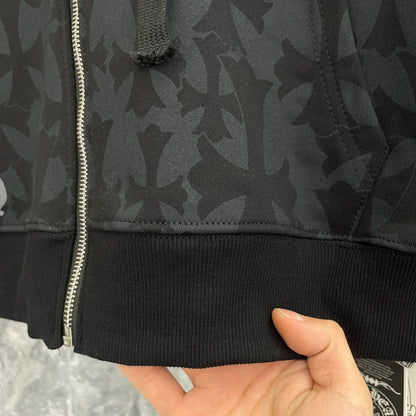Sweat à capuche zippé Chrome Hearts K5028