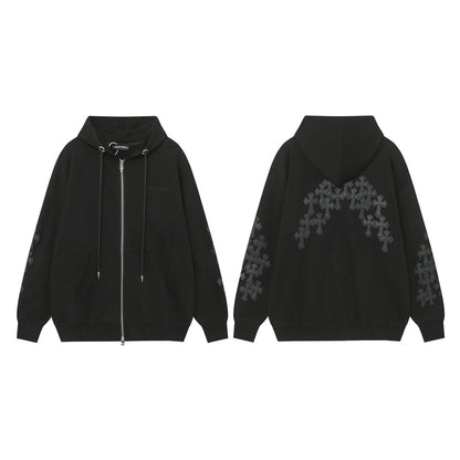 Sweat à capuche zippé Chrome Hearts