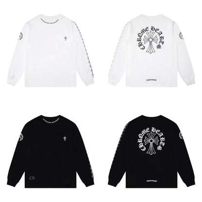 Chrome Hearts Herren Langarm-T-Shirt Sweatshirt K9010
