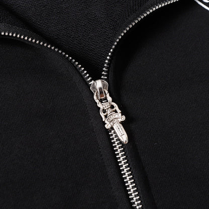 Chrome Hearts Hoodie - Schwarzes Streetstyle besticktes Sweatshirt 851