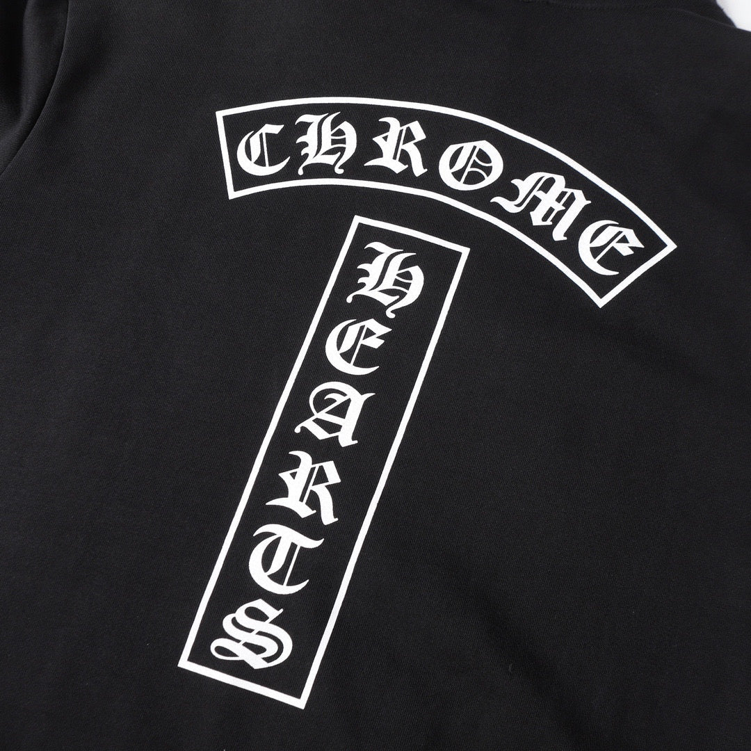 Chrome Hearts Hoodie - Schwarzes Streetstyle besticktes Sweatshirt 851