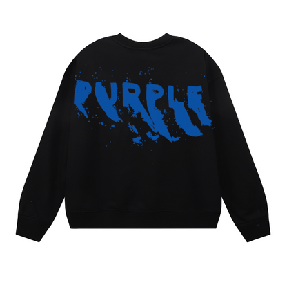 Lila Langarm-T-Shirt Sweatshirt für Herren 1158
