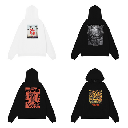 Lila neuer Kapuzenpulli 998