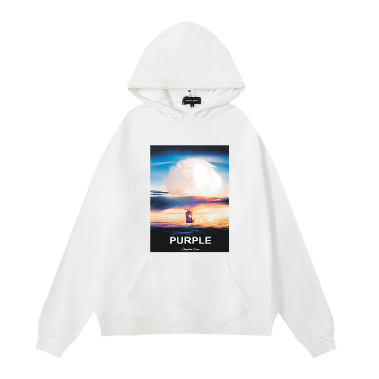 Nouveau sweat à capuche violet 983